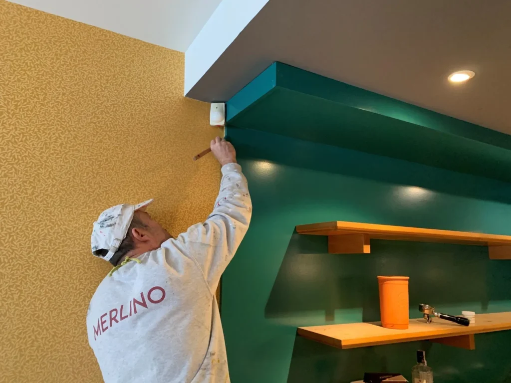 Merlino peinture fissure mur